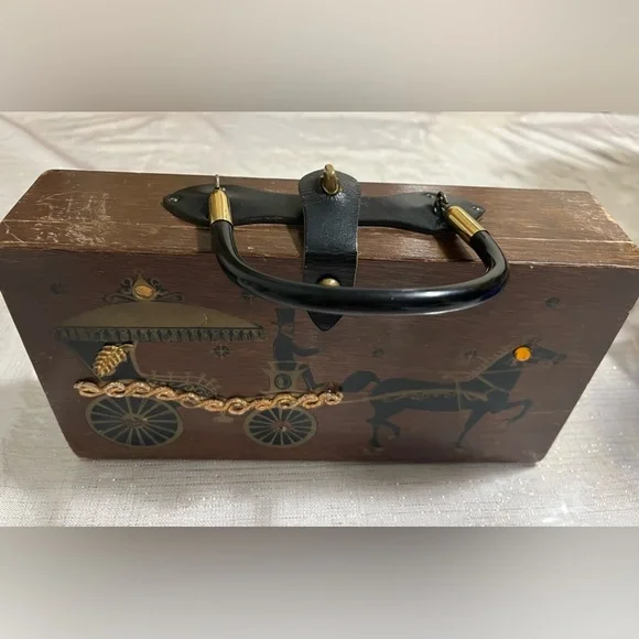 Collins of Texas original box bag horse & carriage 1962